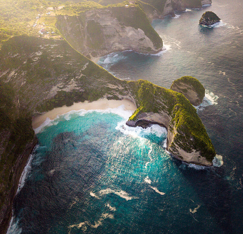 Aerial view of mountain